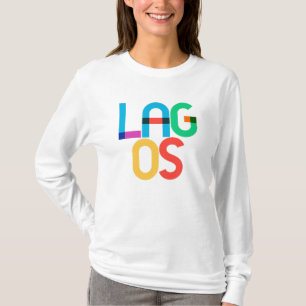 T-shirt Lettres Pop Art Lagos Nigeria