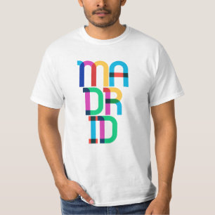 T-shirt LETTRES Pop Art Madrid Espagne