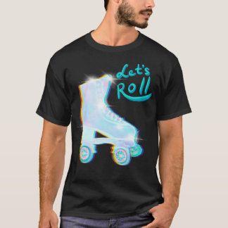 T-shirt Letx27s Roll Impala patins à rouleaux holographiqu