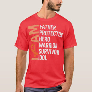 T-shirt Leucémie Cancer Sensibilisation Je Suis Père Héros