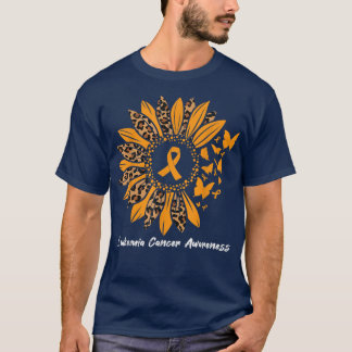 T-shirt Leucémie Cancer Sensibilisation Papillon tournesol