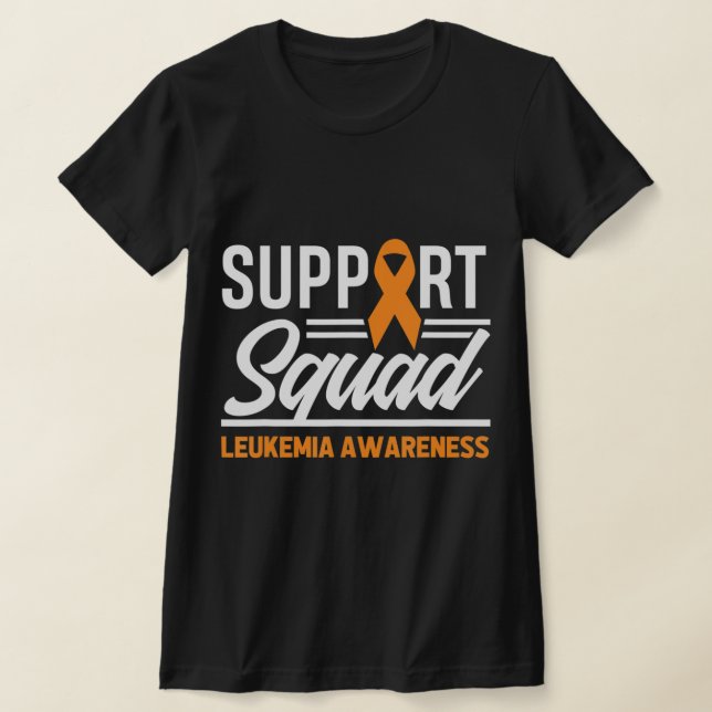 T-shirt Leucémie Guerrier de soutien Escadron Leucémie Can (Poser)