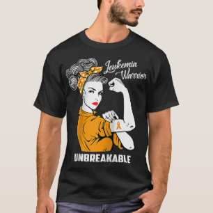 T-shirt Leucémie Guerrier Indestructible Conscience Don Te