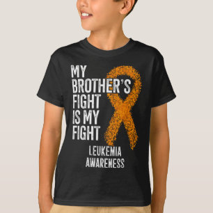 T-shirt Leucémie Le combat de mon frère est ma lutte contr