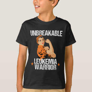 T-shirt Leucémie Sensibilisation Guerrier indestructible O