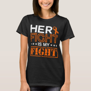 T-shirt Leucémie Sensibilisation Son combat est mon soutie