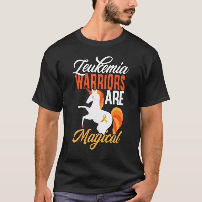 T-shirt Leukemia Warriors Are Magical Leukemia Unicorn Ora (Devant)