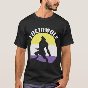 T-shirt Leur loup Androgyne Non binaire Identité de genre 