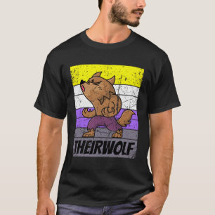 T-shirt Leur Loup Pride Non binaire Non Binaire Lgbtq