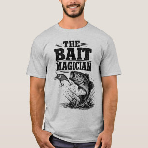 T-shirt Leurre de pêche au bass, Graphique d'angling vinta