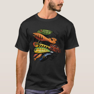 T-shirt Leurres de pêche branchés