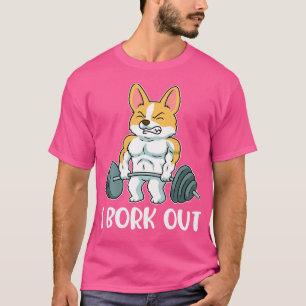 T-shirt Levage du poids du corgi