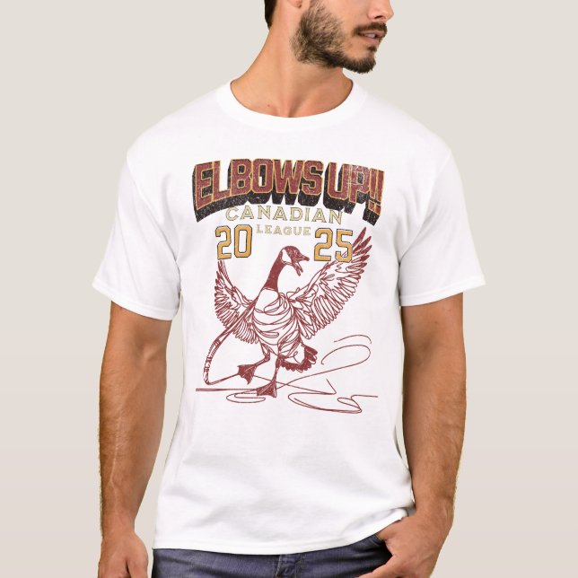 T-shirt Lève les coudes ! Ligue canadienne d'oie (Devant)