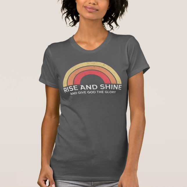 T-shirt Lève-toi et donne la gloire à Dieu (Devant)