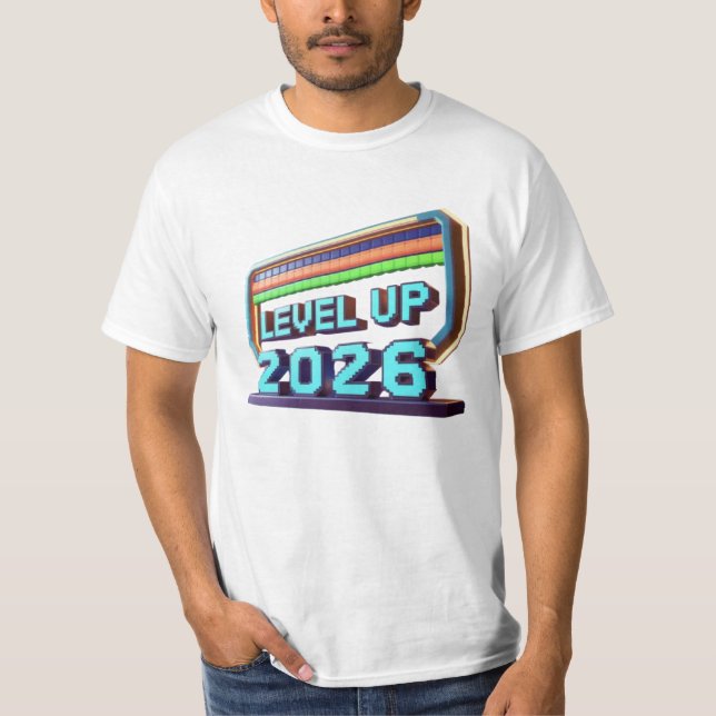 T-shirt Level Up 2026 (Devant)