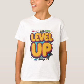 T-shirt Level Up! Gaming Motivation & Achievement