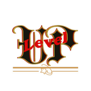 T-shirt Level Up Love – Gothic Typography Design