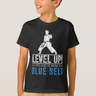 T-shirt Level Up! This Kid Is Now A Blue Belt Karate Award