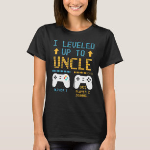 T-shirt Leveled To Uncle Gamer Family Baby Reveal 2022