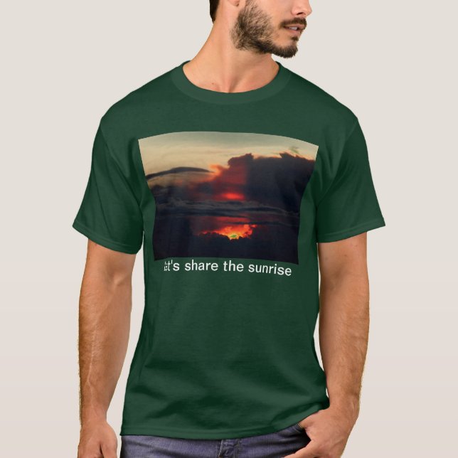 T-shirt lever de soleil sur le haleakala volcan, sur l'île (Devant)