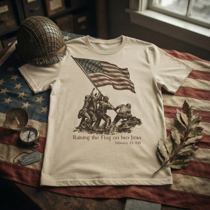 T-shirt Lever du drapeau sur Iwo Jima