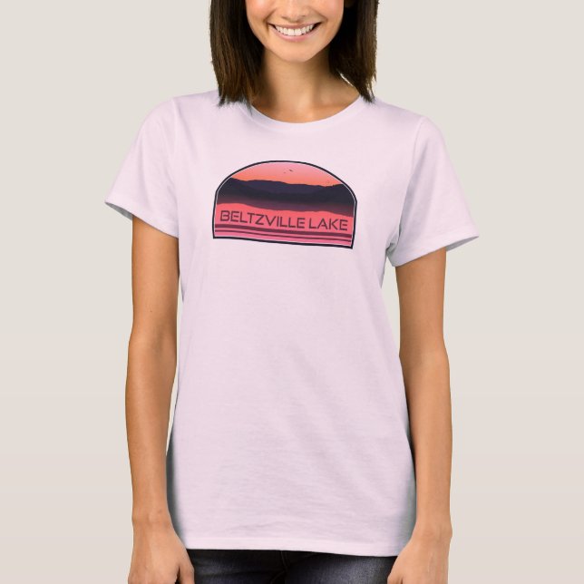 T-shirt Lever rouge du lac Beltzville Pennsylvanie (Devant)