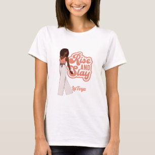 T-shirt Levez et pointez une femme Melanin personnalisée