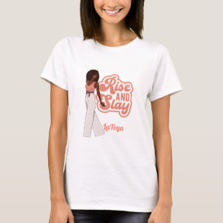 T-shirt Levez et pointez une femme Melanin personnalisée