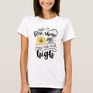 T-shirt Levez la lueur et tenez la tête haute