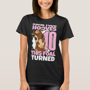 T-shirt Levez Vos Sabots Fille de 10 ans Cheval Chevaux