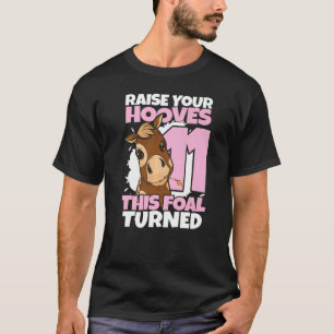 T-shirt Levez Vos Sabots Fille de 11 ans Chevaux