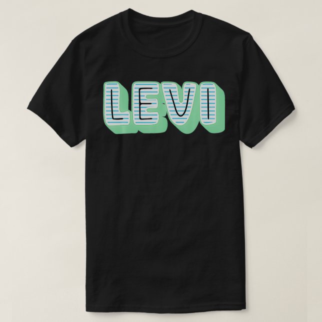 T-shirt Levi Name, Old School Design (Design devant)