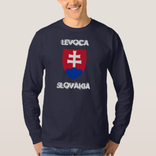 T-shirt Levoca, Slovaquie avec armoiries