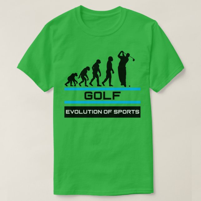 T-shirt L'évolution du golf dans le sport (Design devant)