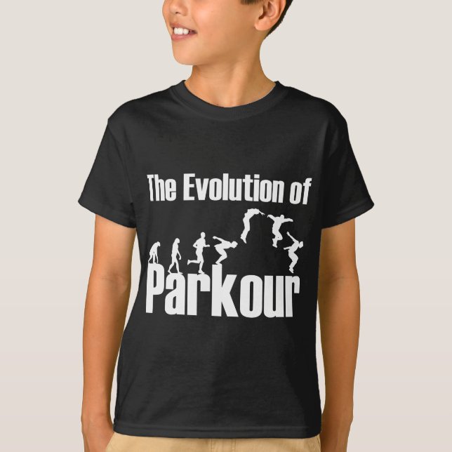 T-shirt L'évolution du parkour franc (Devant)