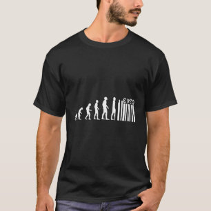 T-shirt L'Évolution Humaine Devient Code-Barres Industrial