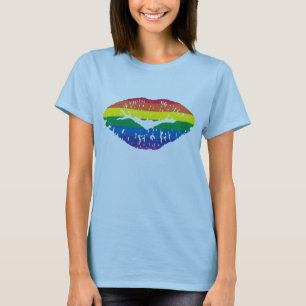 T-shirt Lèvres arc-en-ciel