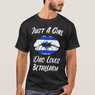 T-shirt Lèvres Bouche Amour Drapeau Israélien Bethléem
