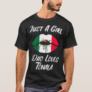 T-shirt Lèvres Bouche Amour Drapeau Mexicain Tonala
