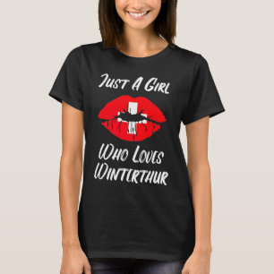 T-shirt Lèvres Bouche Amour Drapeau Suisse Winterthur