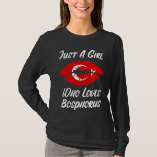 T-shirt Lèvres Bouche Amour Drapeau Turc Bosphore