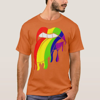 T-shirt Lèvres colorées LGBT