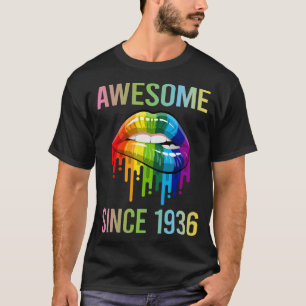 T-shirt Lèvres colorées - Magnifique depuis 1936