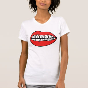 T-shirt Lèvres électriques pour filles