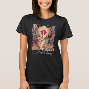 T-shirt Lèvres Fabuleux et 53 ans Africain 53e anniversair