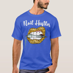 T-shirt Lèvres léopard avec Cool de perçage du technicien