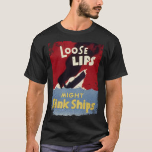 T-shirt Lèvres Perdues pourrait couler des navires 2ÈME GU