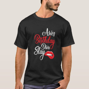 T-shirt Lèvres pour femmes Imprimer Baies Reine Mars Avril