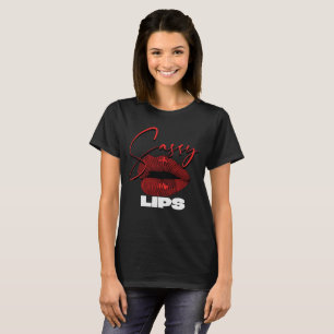 T-shirt Lèvres Rouges Sassy