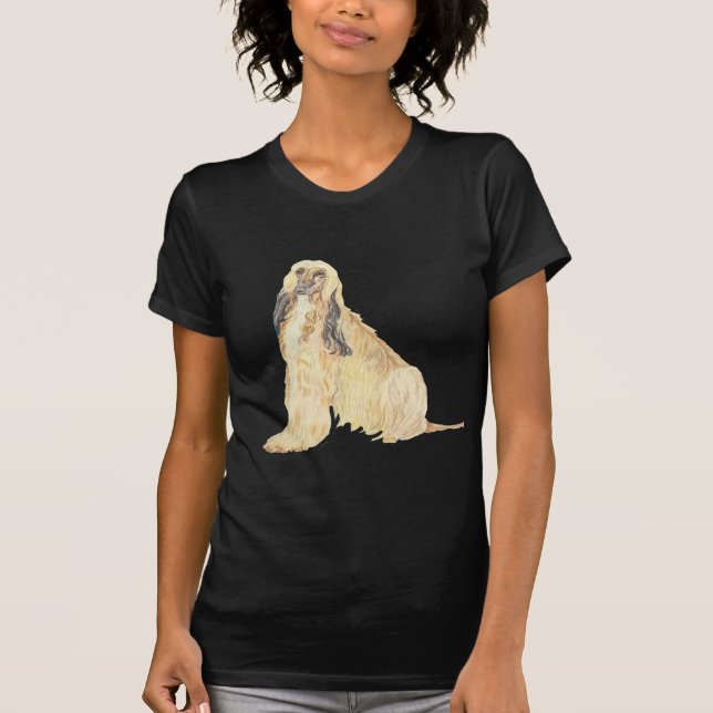 T-shirt Lévrier afghan (Devant)